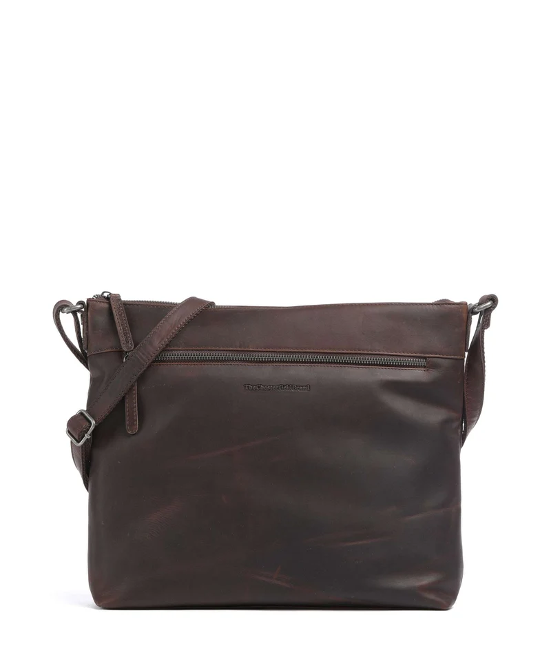 The Chesterfield Brand Wax Pull Up Cow Cartagena Umhängetasche brown
