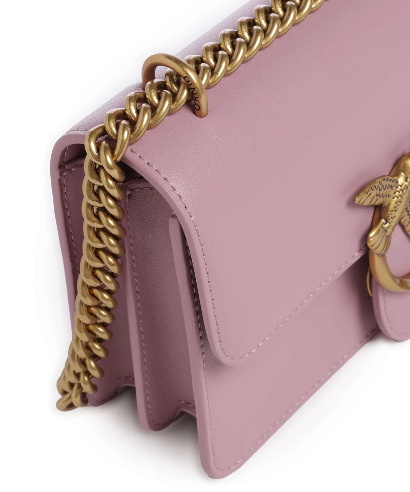 Pinko Love One Mini Schultertasche viola/antique gold