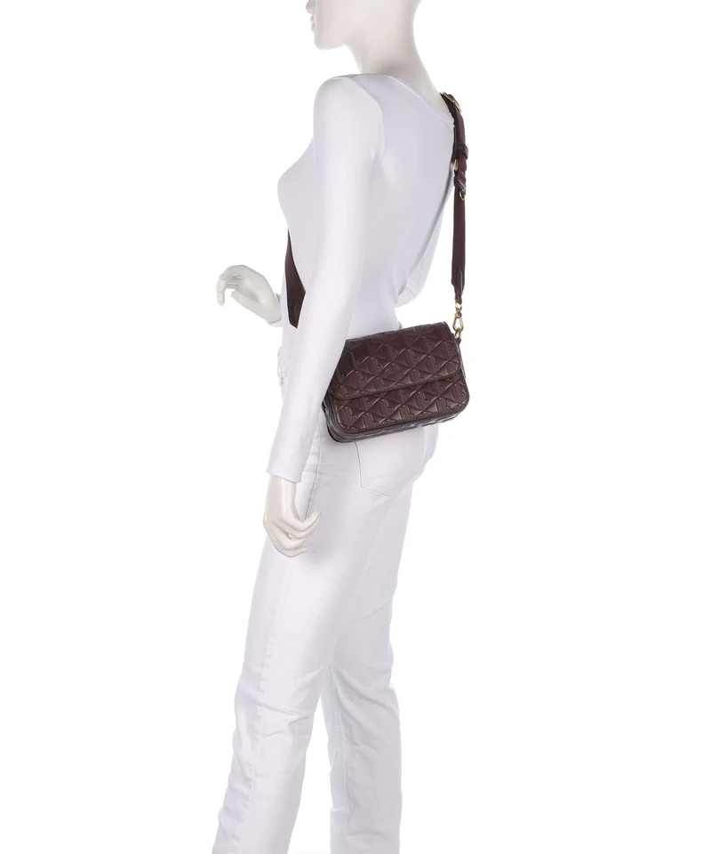 Lacoste Maheki Schultertasche fudge