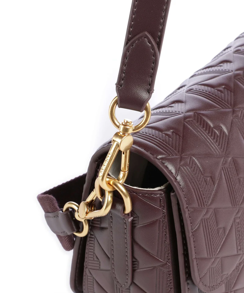 Lacoste Maheki Schultertasche fudge