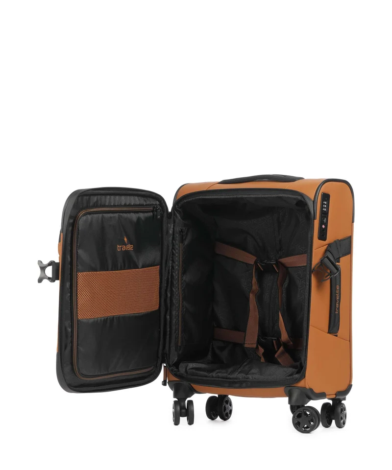 Travelite Briize 4-Rollen Trolley curry