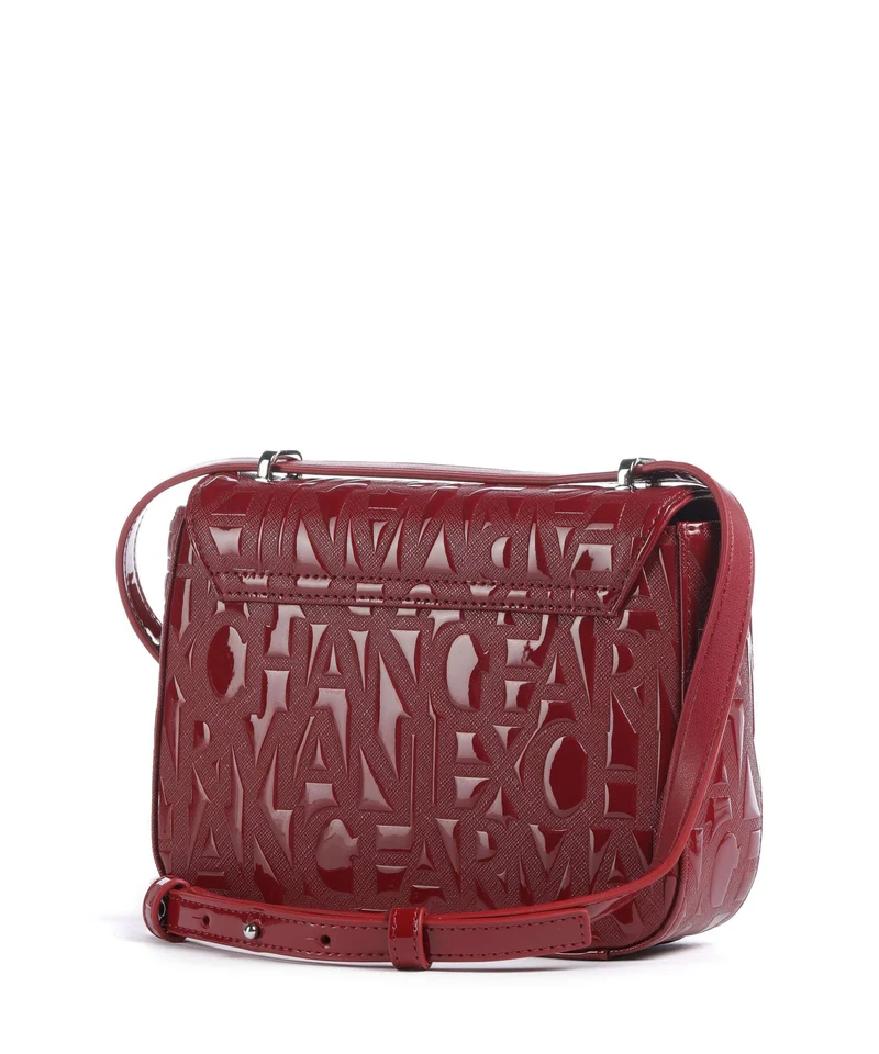 Armani Exchange Liz Patent Umhängetasche red dahlia