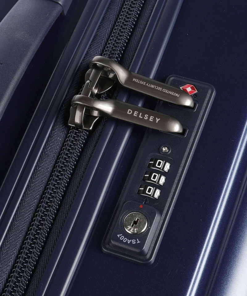 Delsey Paris Caumartin Plus 4-Rollen Trolley stahlblau