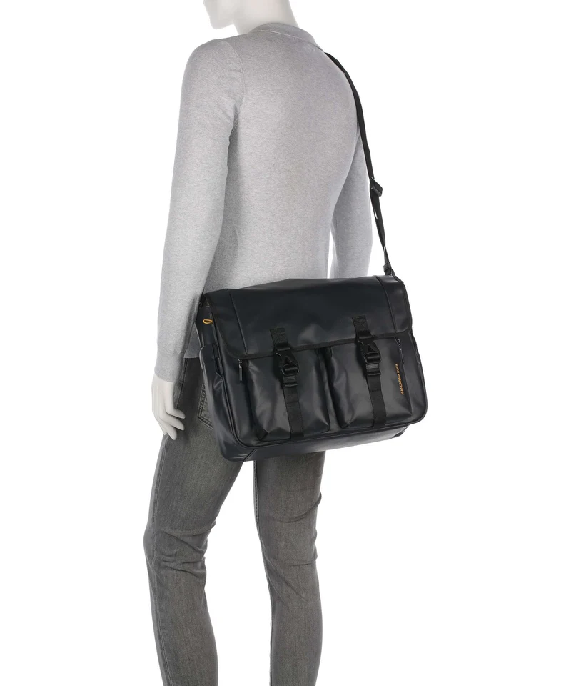 Mandarina Duck Coated Kuriertasche black