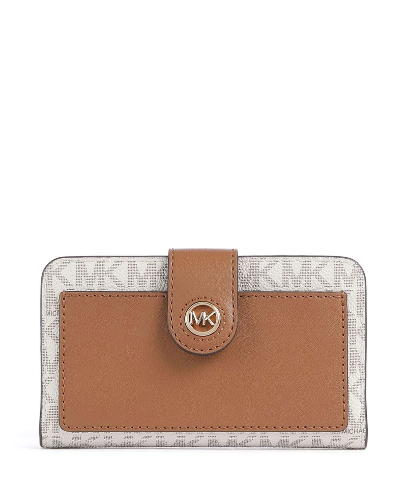 Michael Kors MK Charm Geldbörse vanilla/acorn