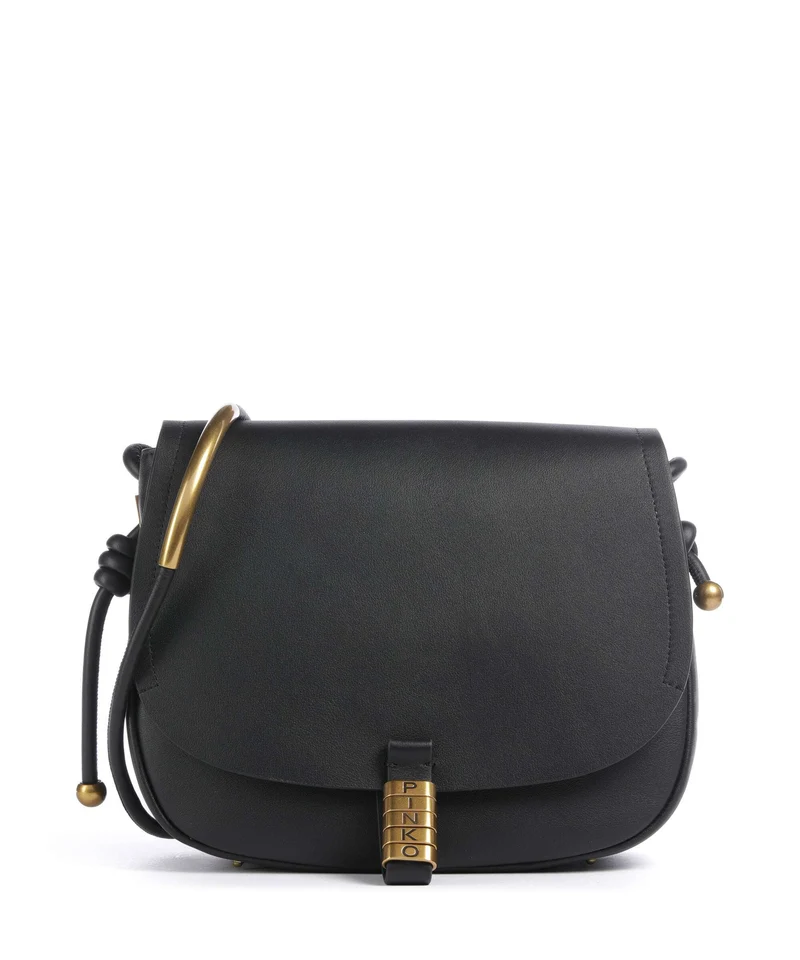 Pinko Saddle Classic Umhängetasche nero/antique gold