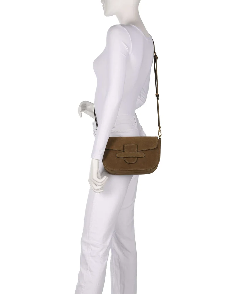 Abro Suede Camilla Schultertasche military