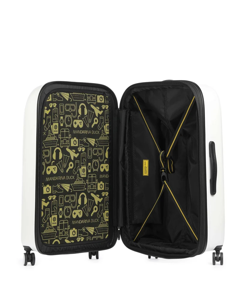 Mandarina Duck Logoduck+ 4-Rollen Trolley blanc