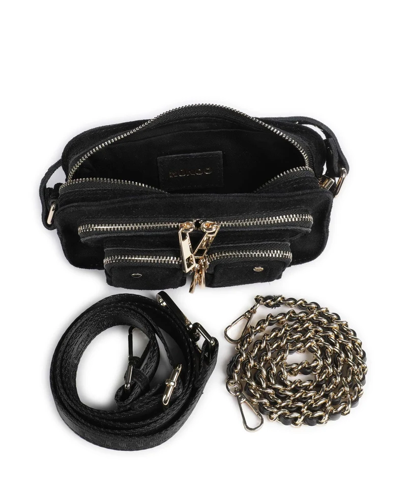 Núnoo Suede Helena Umhängetasche black