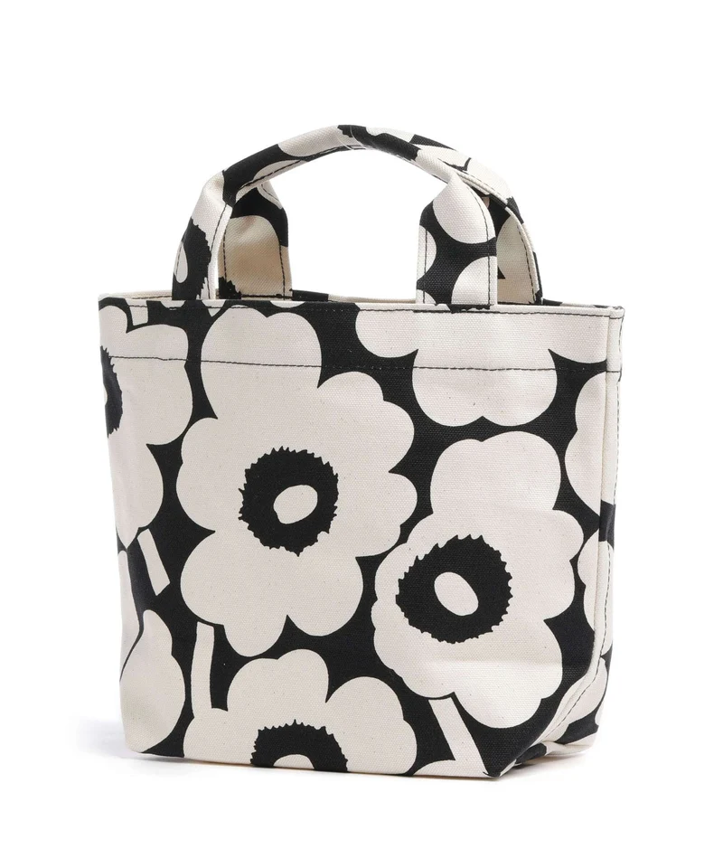Marimekko Mono Unikko Mini Handtasche cotton/black