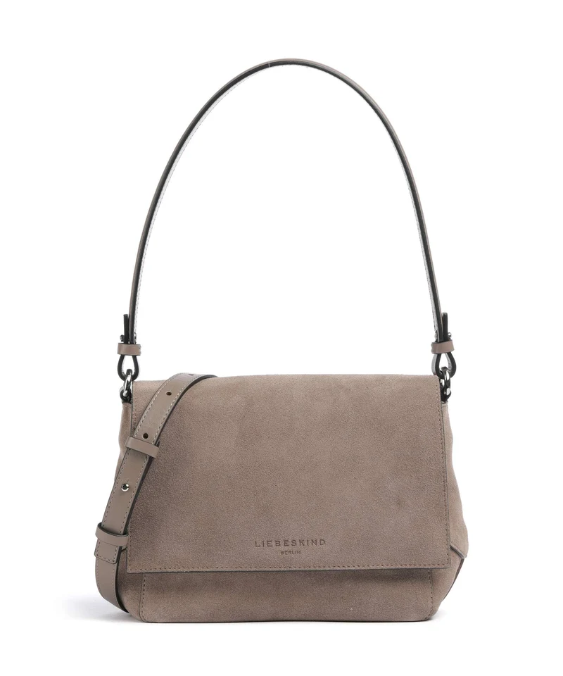 Liebeskind Lilly Suede M Schultertasche neutral gray