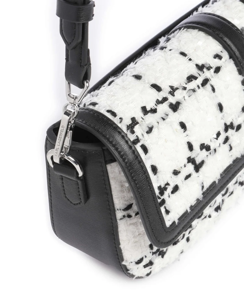 Karl Lagerfeld K/Autograph Boucle Schultertasche black/white
