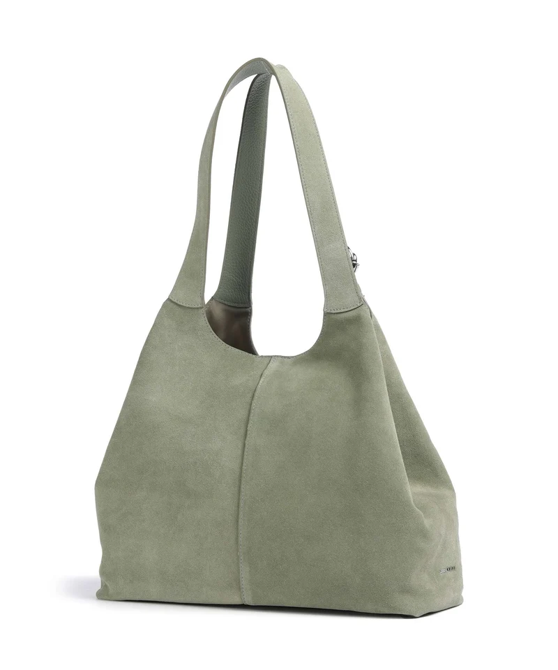 Coccinelle C-Easy Suede Beuteltasche greenery