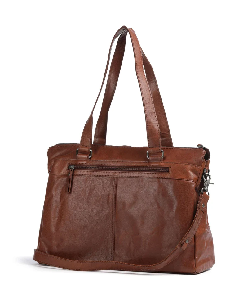 Spikes & Sparrow Bronco Maureen Aktentasche brandy