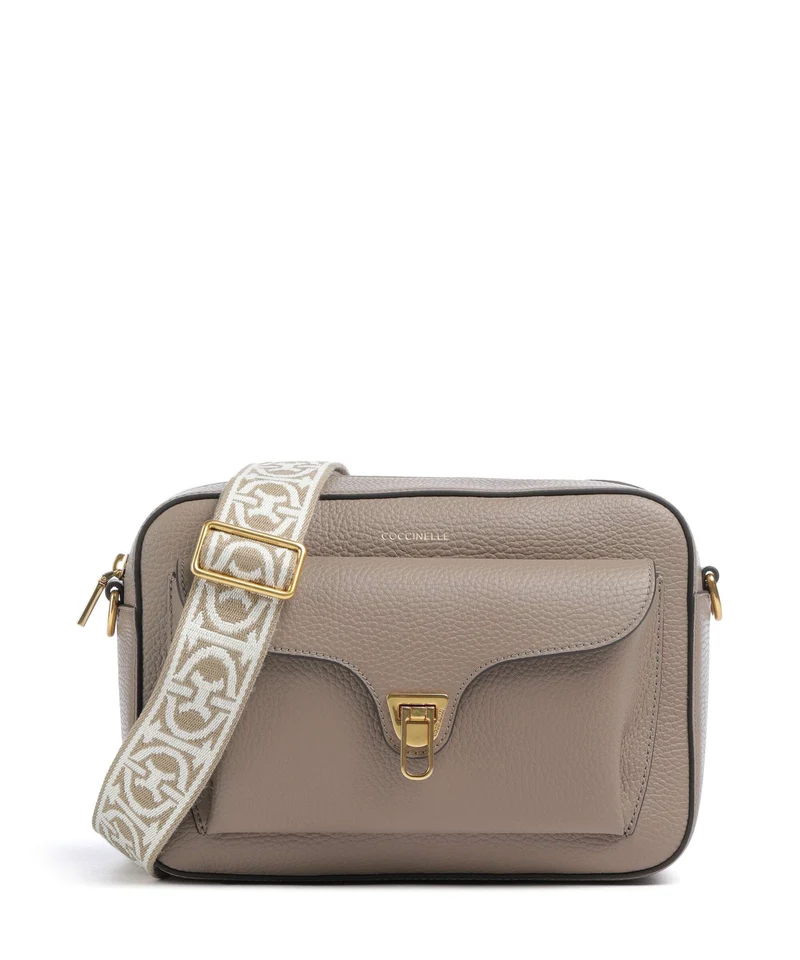 Coccinelle Beat Umhängetasche warm taupe