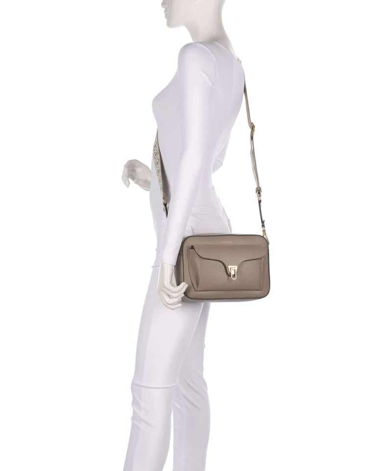 Coccinelle Beat Umhängetasche warm taupe