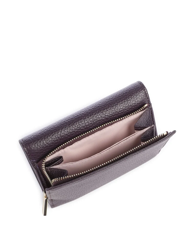 Coccinelle Metallic Soft Geldbörse prune