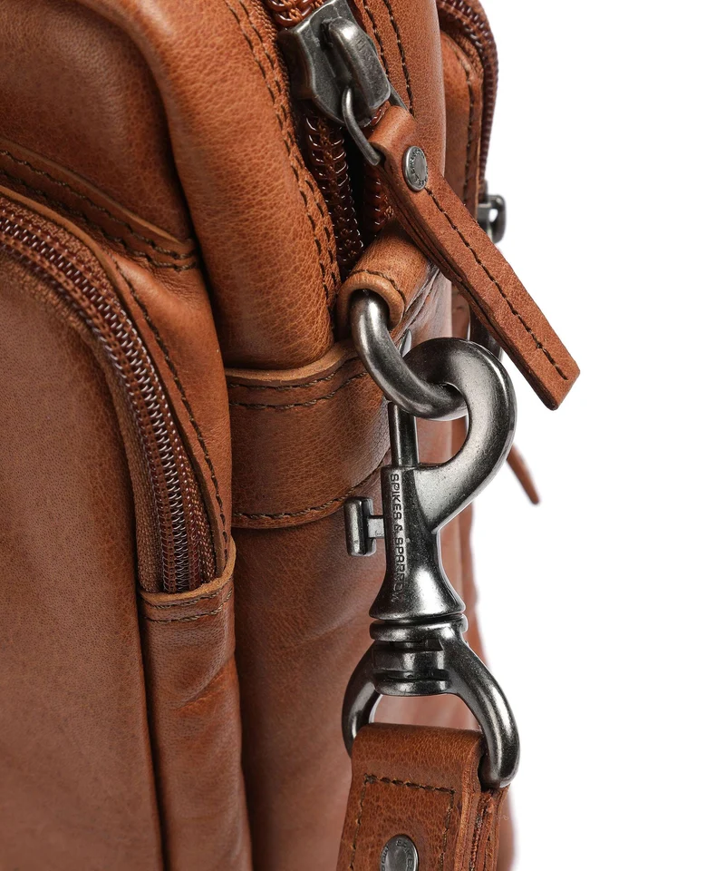 Spikes & Sparrow Bronco Aktentasche brandy