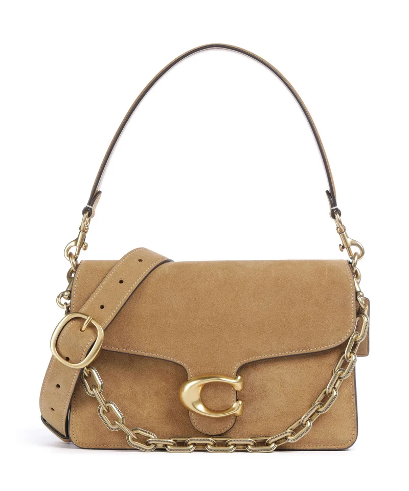 Coach Tabby Chain Schultertasche sand