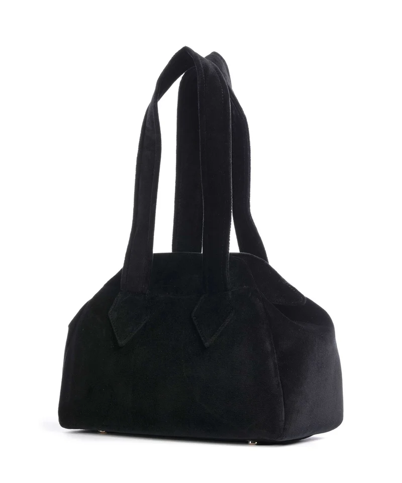 Vivienne Westwood Archive Velvet Medium Handtasche black