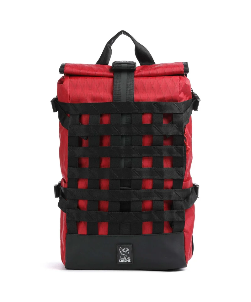 Chrome Barrage 22 Rolltop Rucksack red