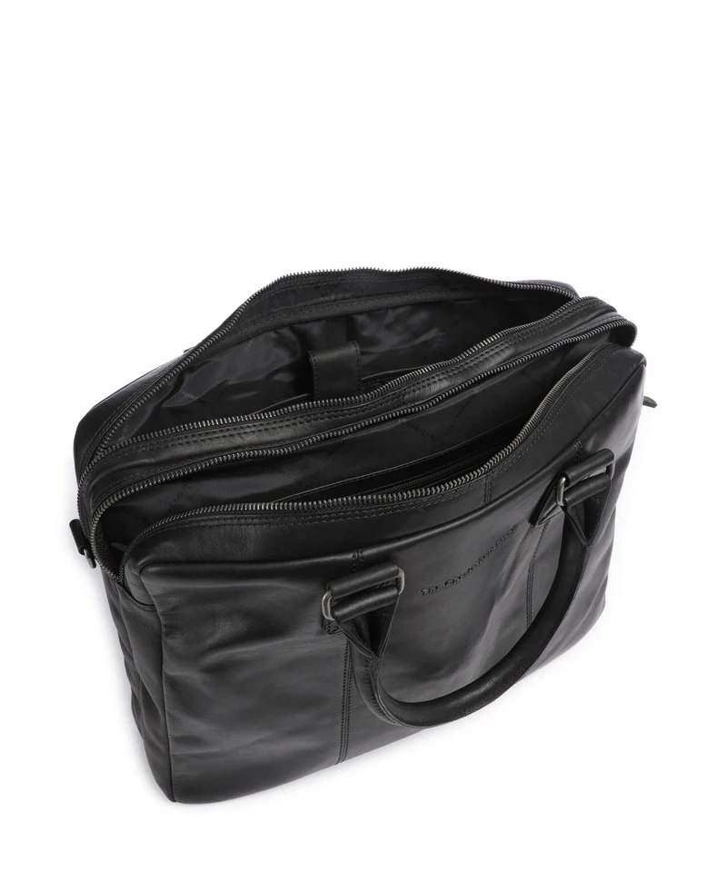 The Chesterfield Brand Wax Pull Up Cow Fabian Aktentasche black
