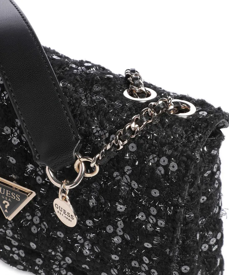 Guess Giully Schultertasche black/grey