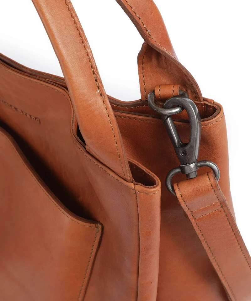 The Chesterfield Brand Wax Pull Up Cow Fioline Handtasche cognac