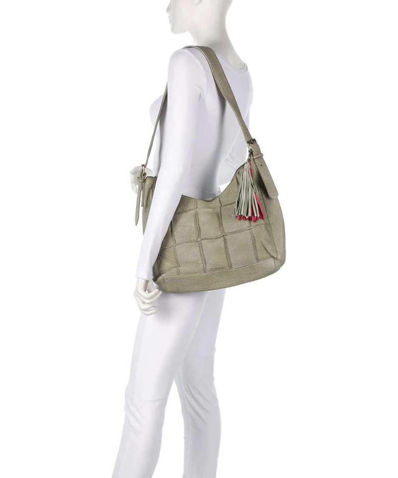 Taschendieb Wien Malvengasse 5 Schultertasche green leaf