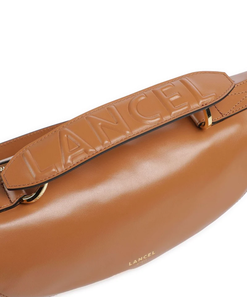 Lancel Origami S Umhängetasche camel