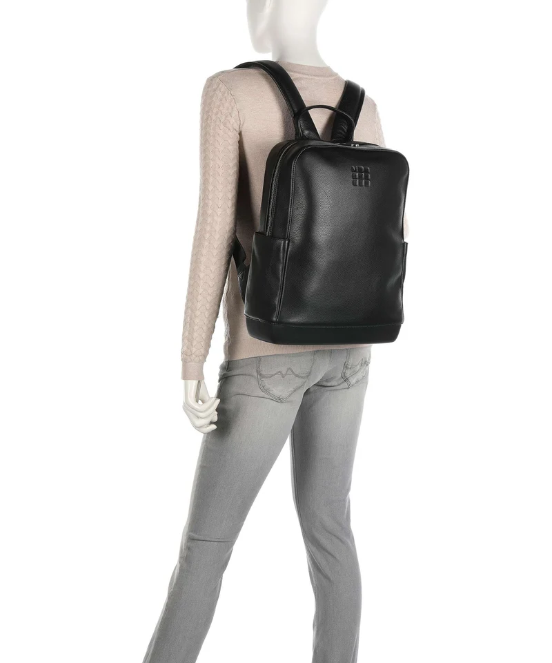 Moleskine Classic Leather Rucksack schwarz
