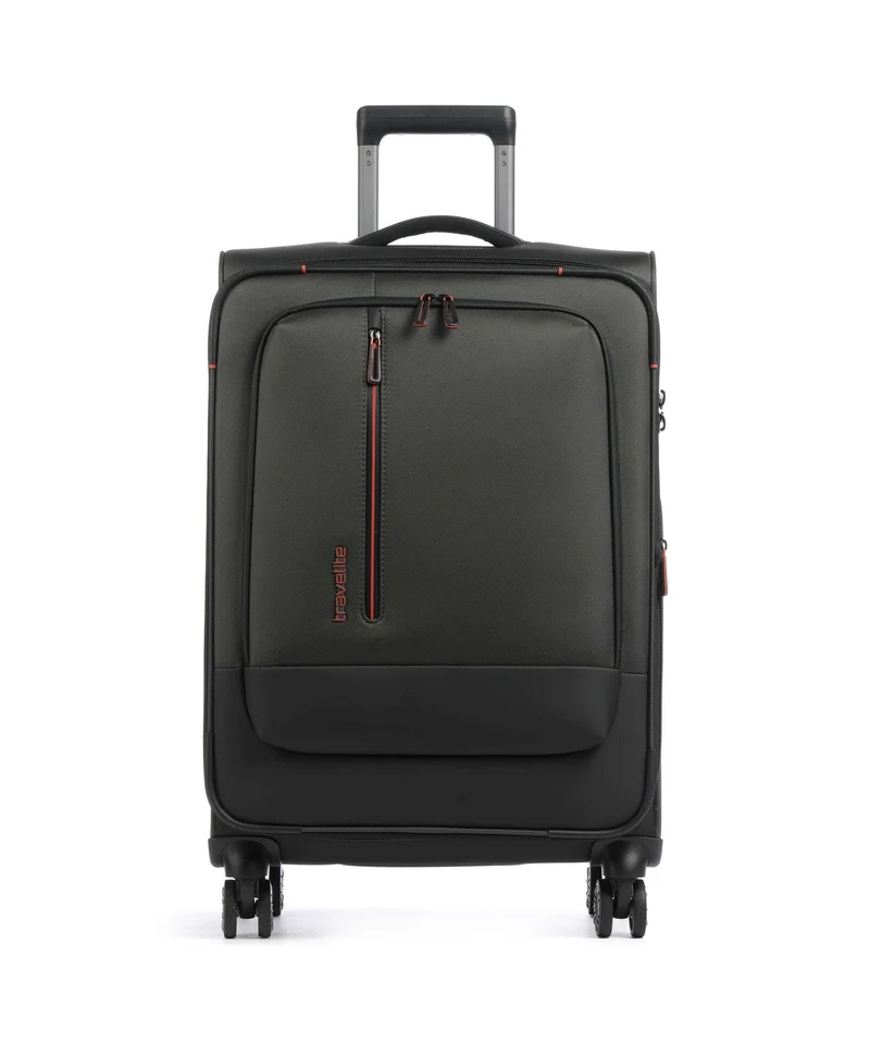 Travelite Crosslite 5.0 4-Rollen Trolley oliv