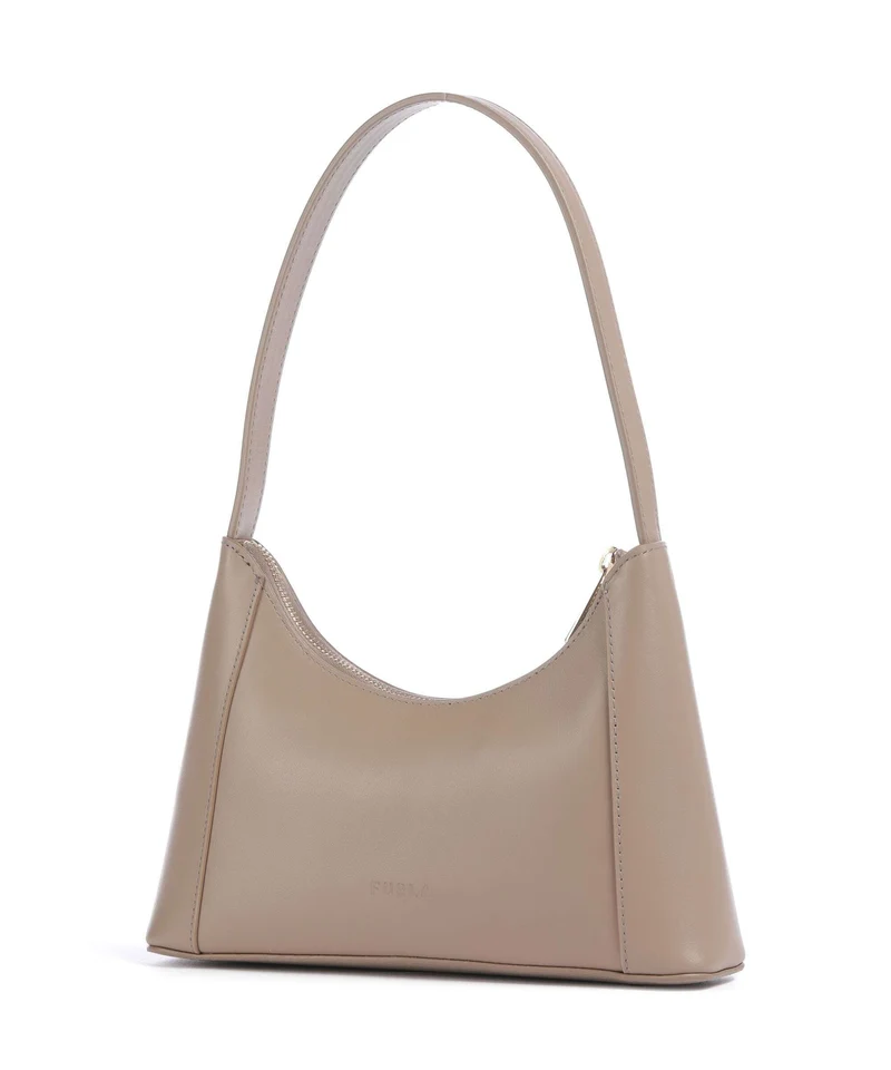 Furla Diamante Mini Schultertasche greige