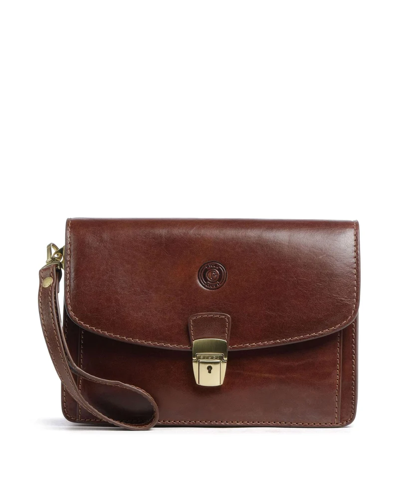 Giudi Handgelenktasche brown