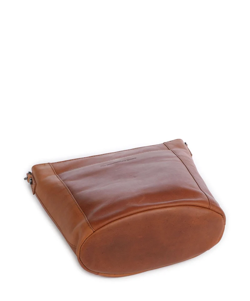 The Chesterfield Brand Wax Pull Up Cow Moore Bucket Handtasche cognac