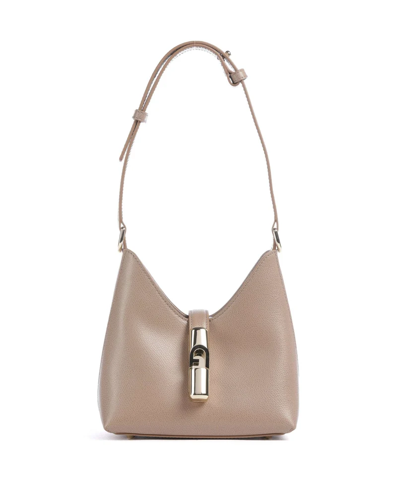 Furla Iride Mini Schultertasche greige