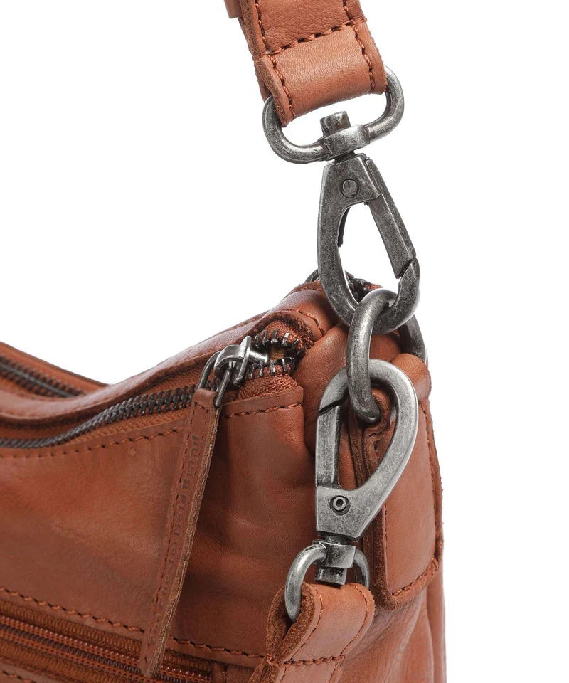 The Chesterfield Brand Washed Waxed Cow Caroline Umhängetasche cognac