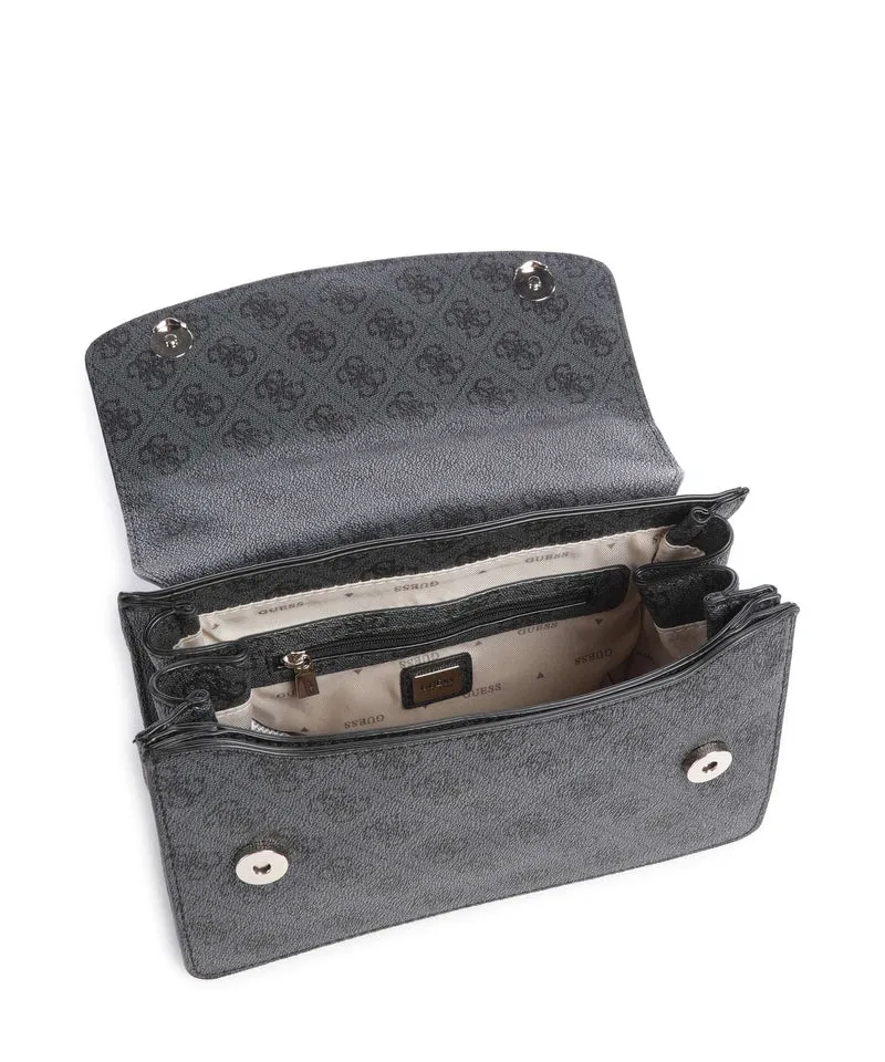 Guess Calista Schultertasche coal logo