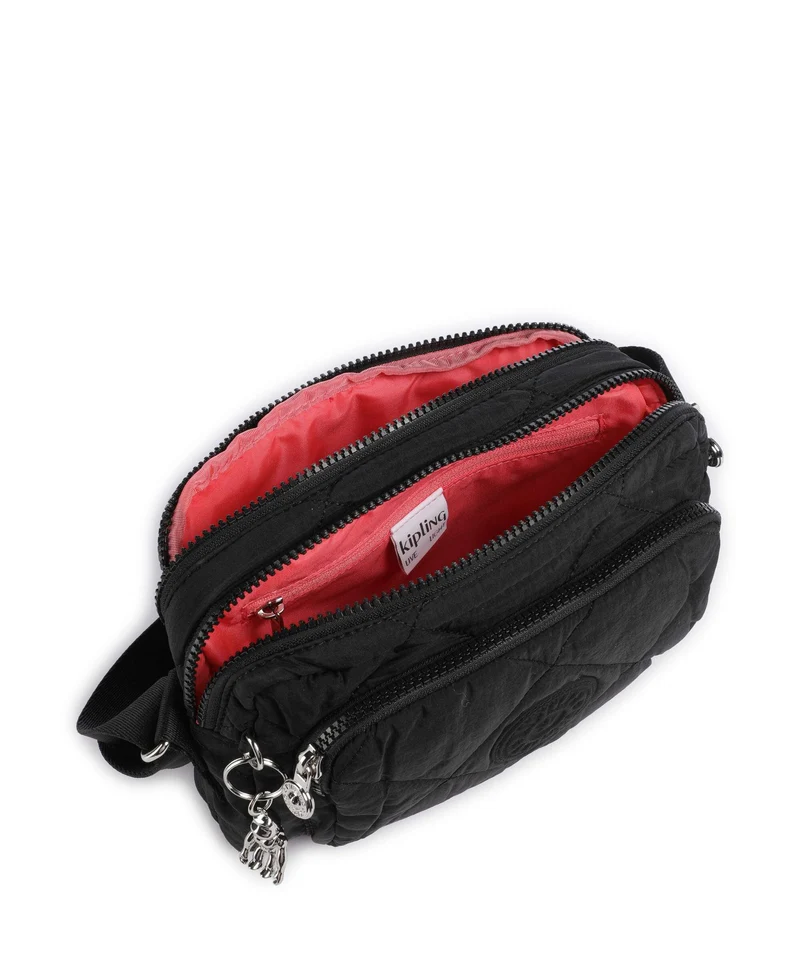 Kipling Crinkled Quilt Abanu M Zip Umhängetasche cosmic black