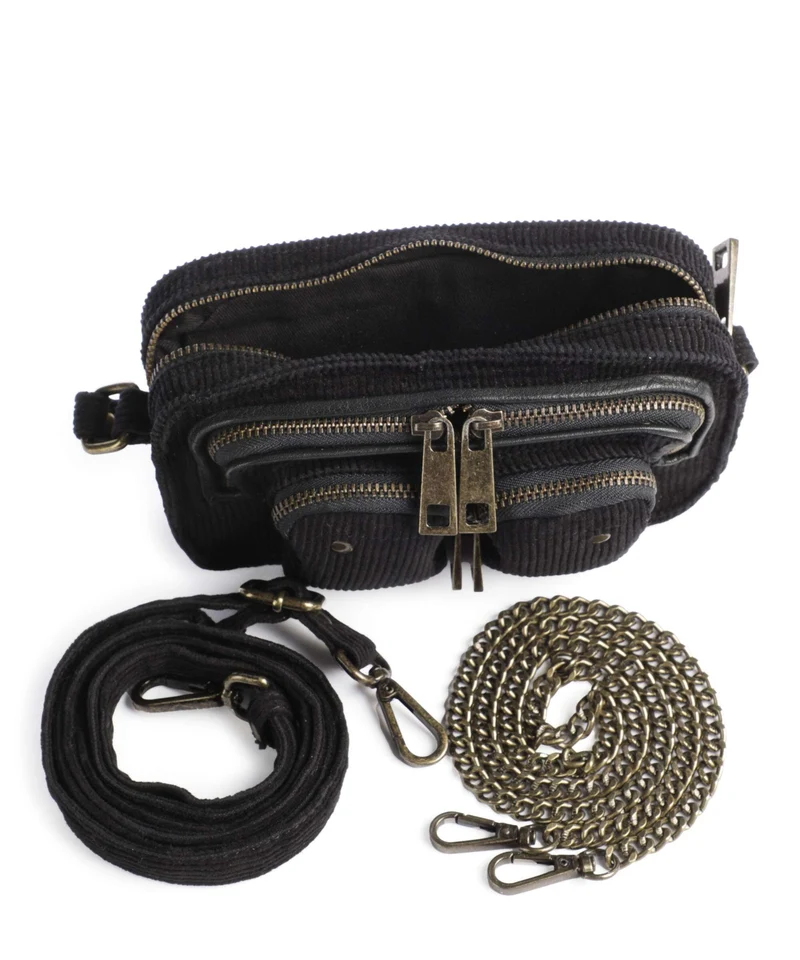 Núnoo Corduroy Helena Umhängetasche black
