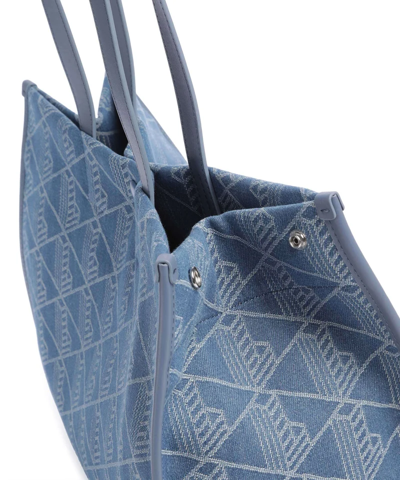Lacoste Heritage Jacquard Shopper denim