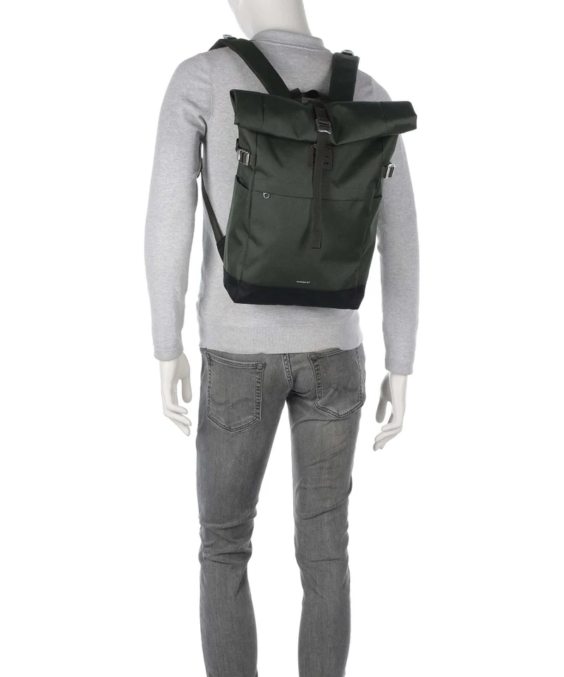 Sandqvist Icon M Rolltop Rucksack ice blue