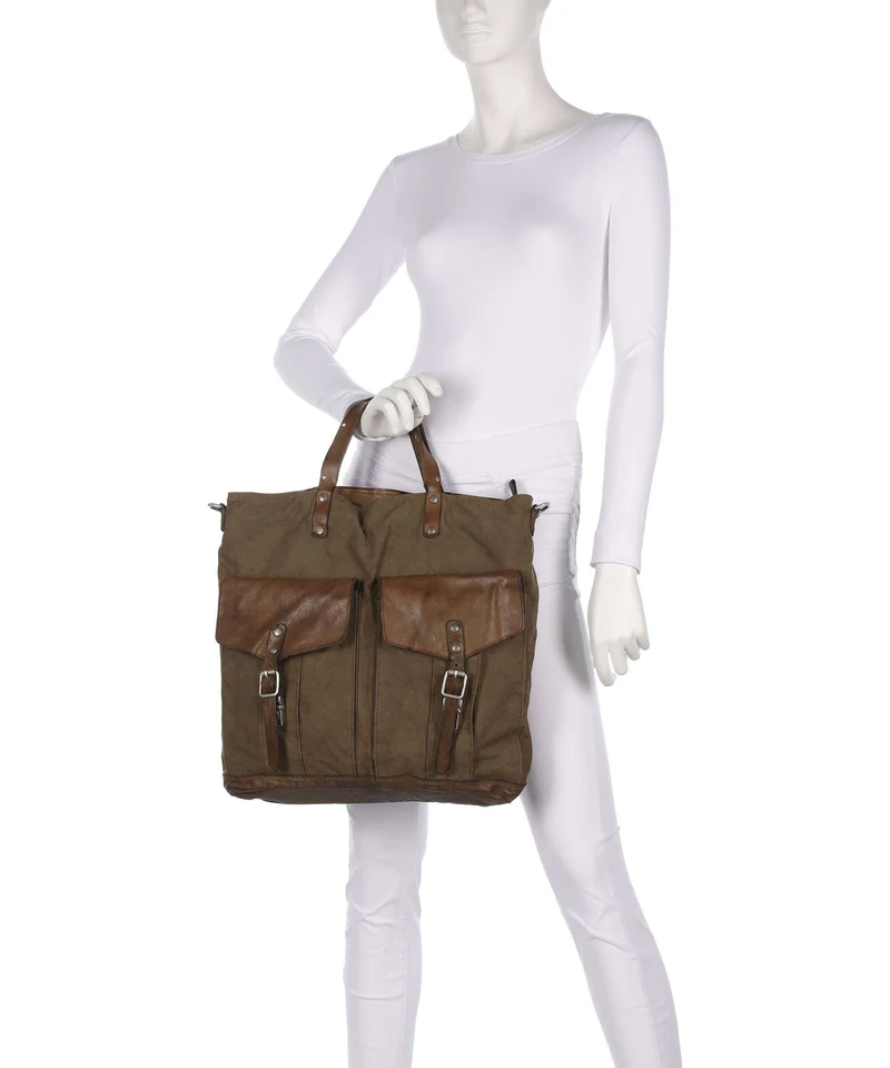 Campomaggi Rucksack-Tasche verde militare