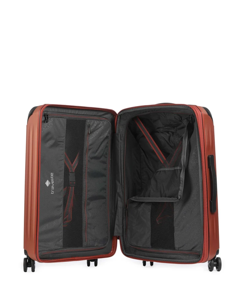 Travelite Dynamiic 4-Rollen Trolley Set kupfer