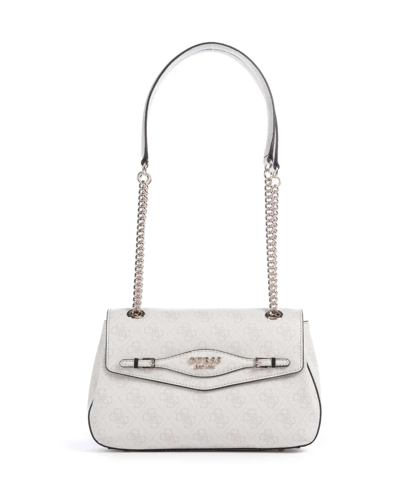 Guess Katya 4G Logo Schultertasche white logo
