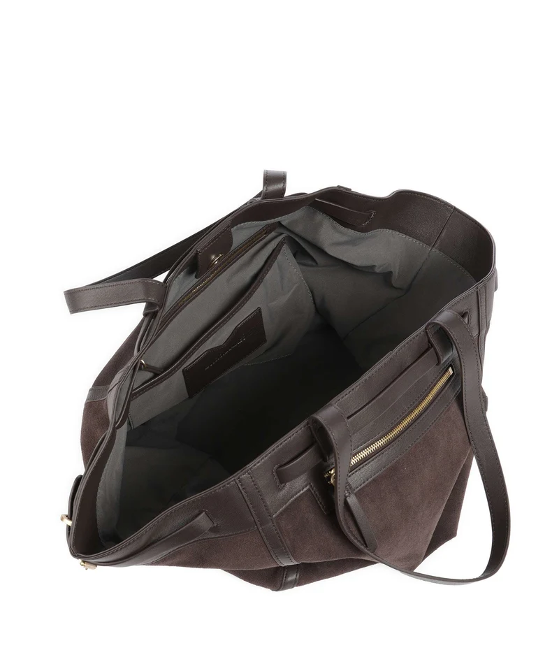 Les Visionnaires Felicia Cozy Shopper chocolate brown