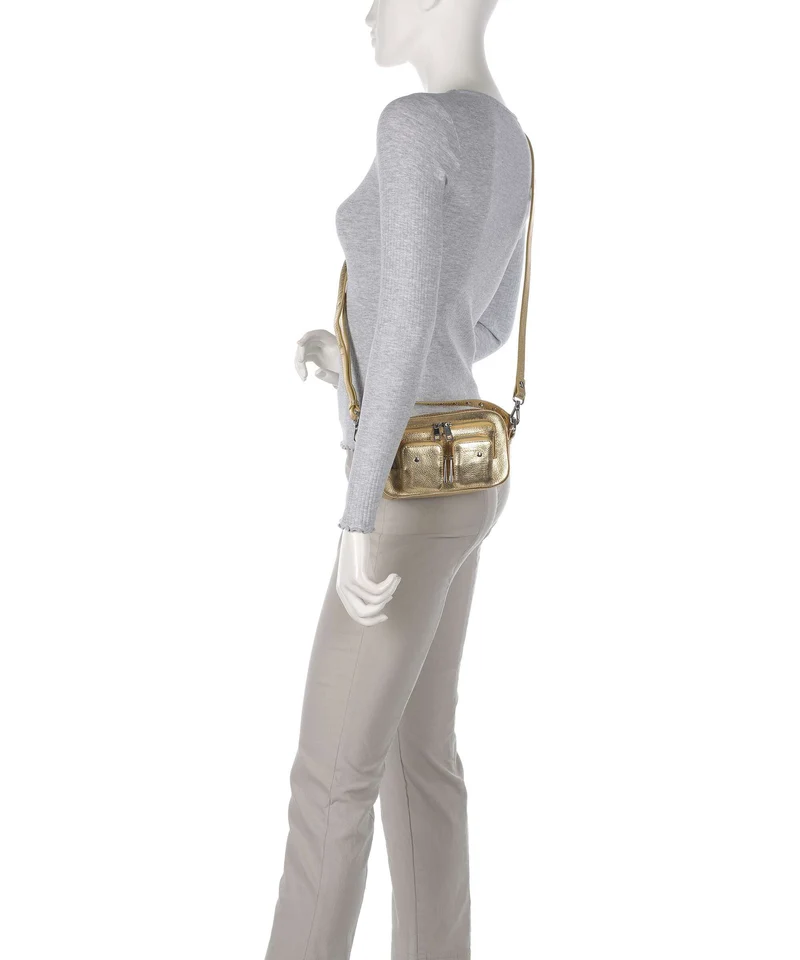 Núnoo Metallic Helena Umhängetasche light gold