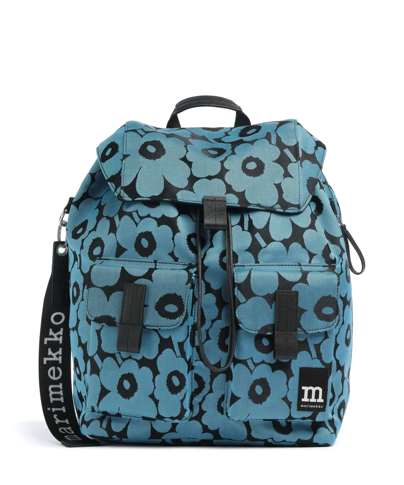 Marimekko Everything Unikko L Rucksack blue/black