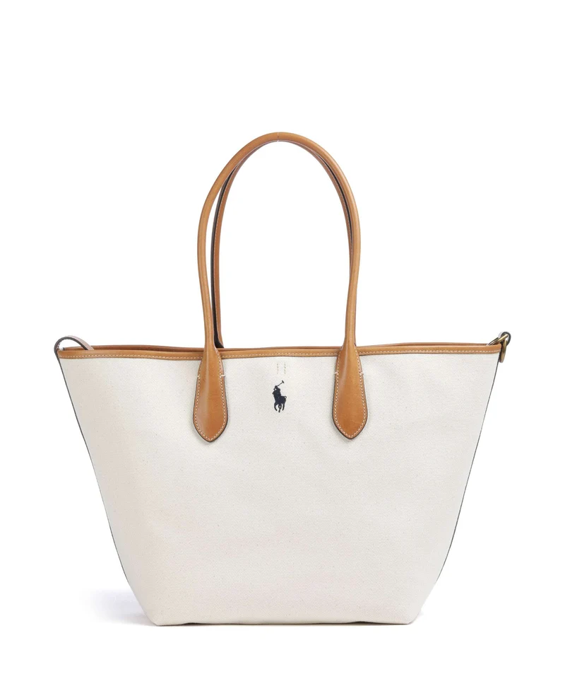 Polo Ralph Lauren Bellport Medium Shopper natural/navy