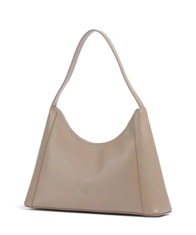 Furla Diamante S Schultertasche greige